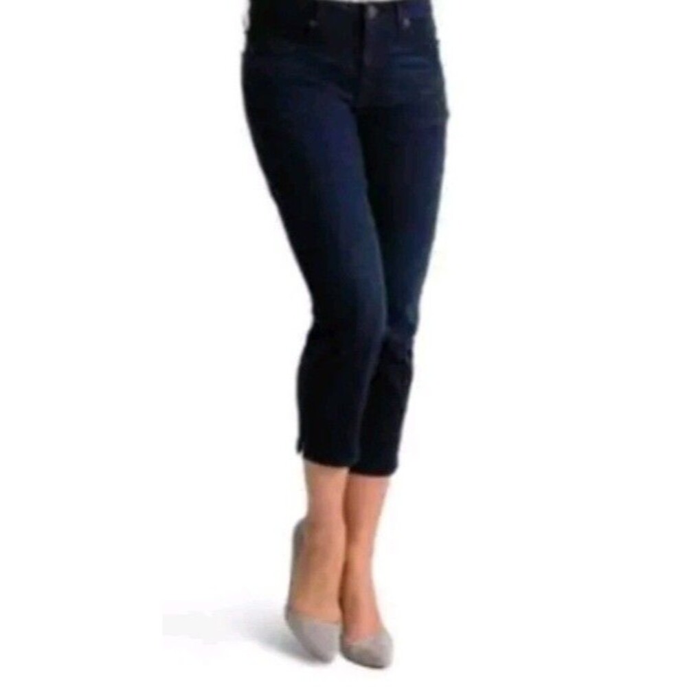 Spanx Womens Slim-x Casual Capri Jeans Dark Dipped $118 NWT Sz 29 / 8 - Picture 4 of 9